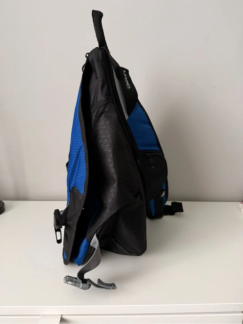adidas Blue and Black Single-Strap Sling Backpack